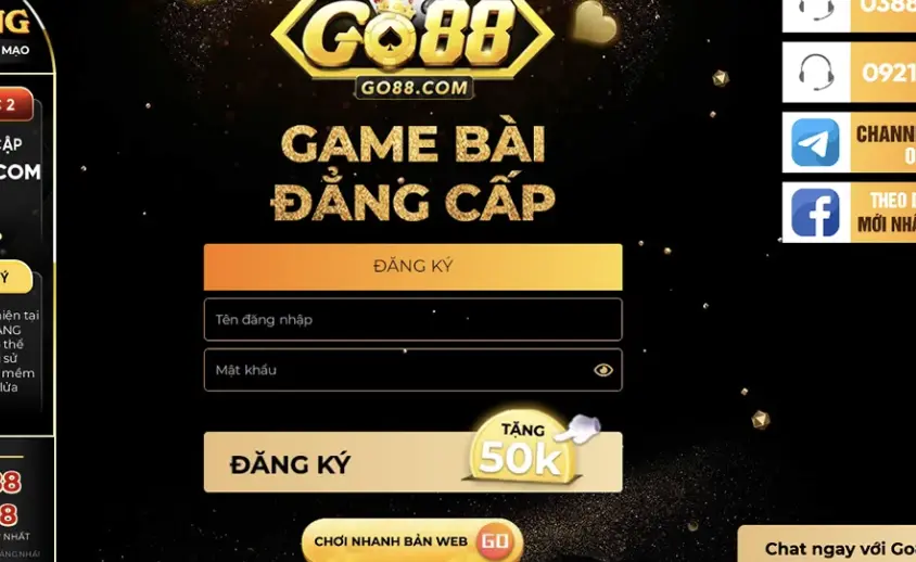 Cách tham gia Bacbo tại Go88 khá đơn giản chỉ qua vài bước đăng ký