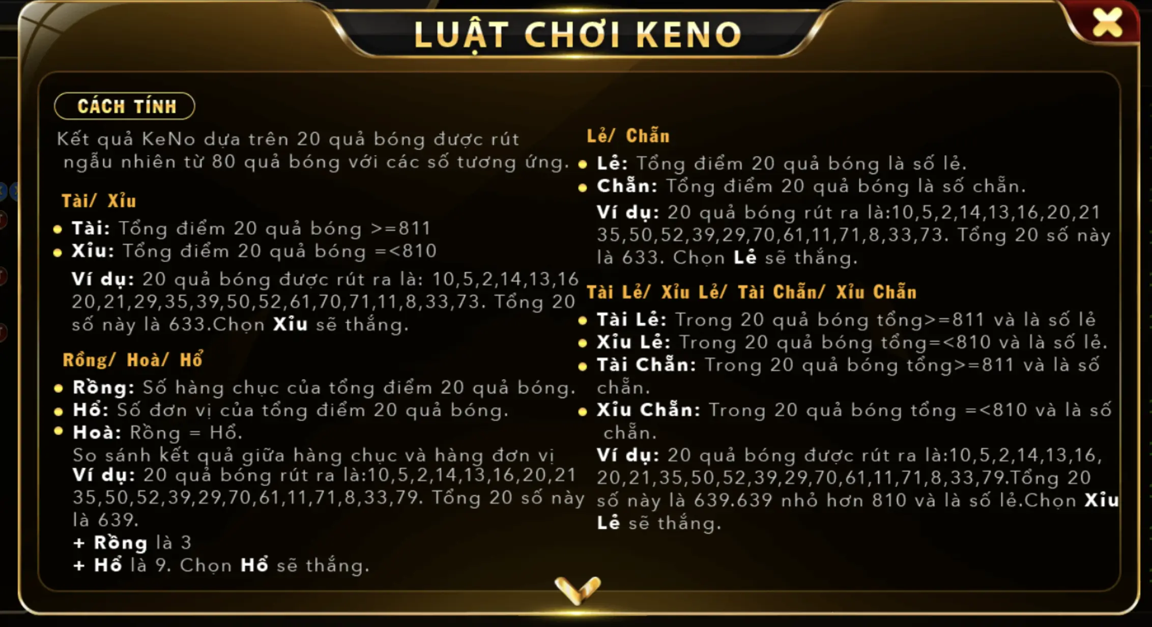 Quy trình cược Keno khá đơn giản và nhanh chóng khi người chơi tham gia Go88