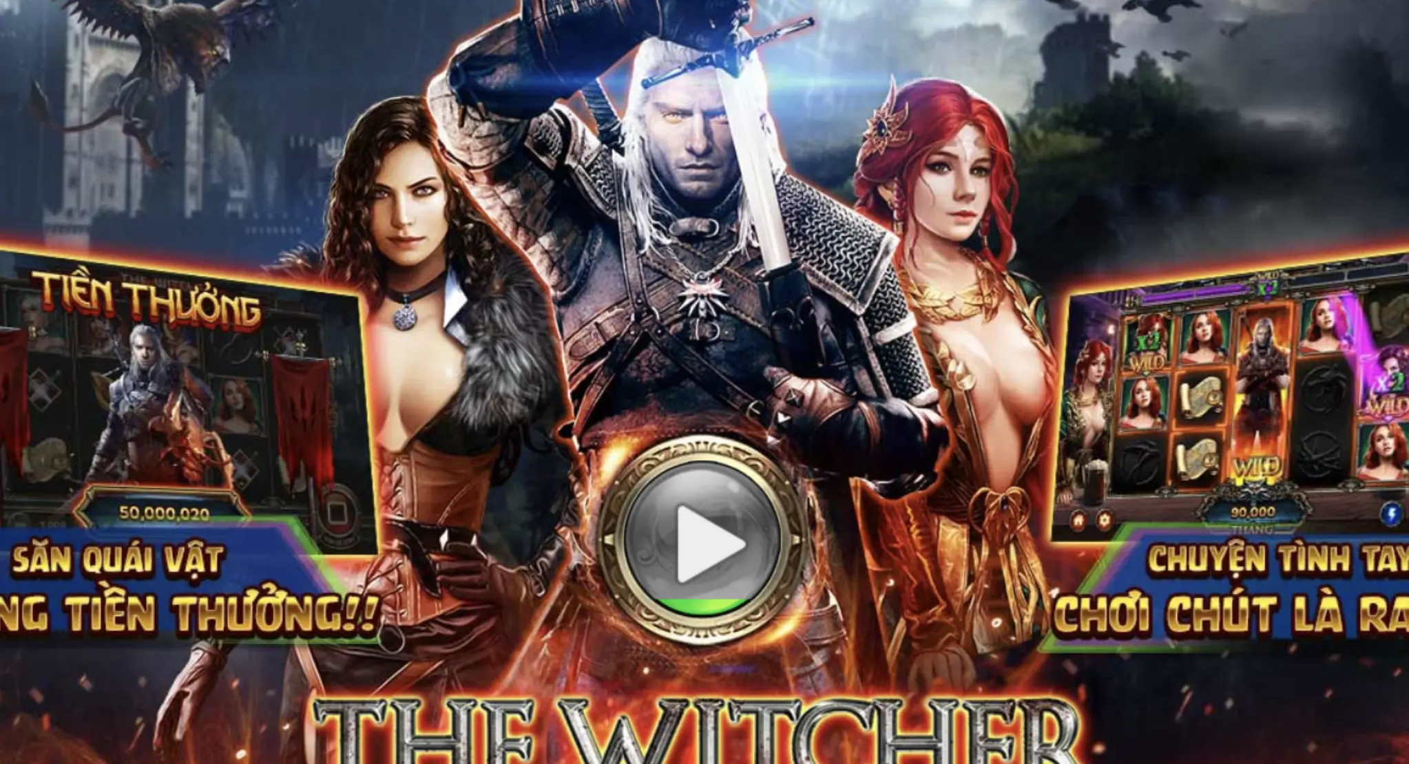 Giao diện The Witchers bắt mắt, thu hút tại Go 88