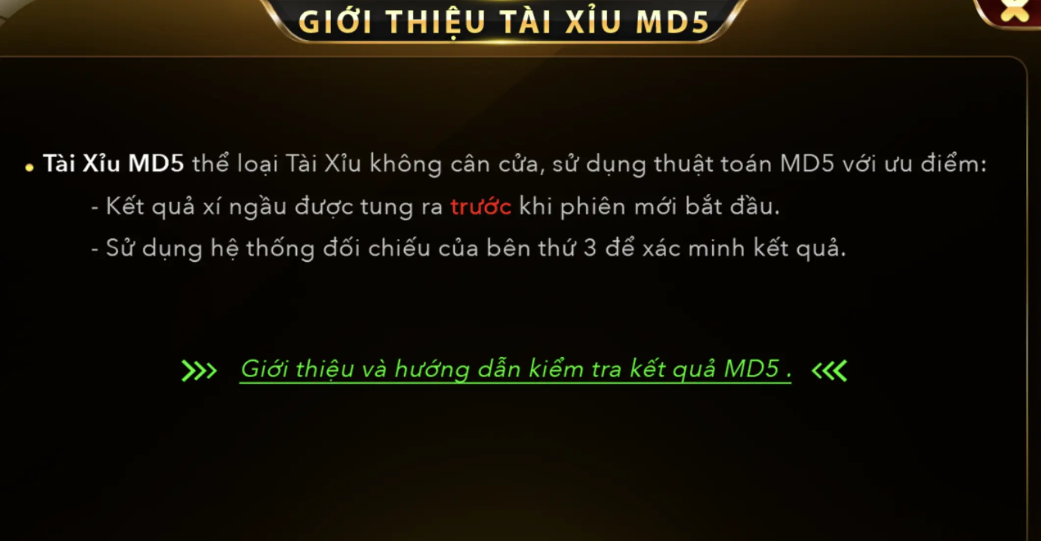 Ưu đãi độc quyền khi người chơi tham gia Tài xỉu MD5 tại Go88