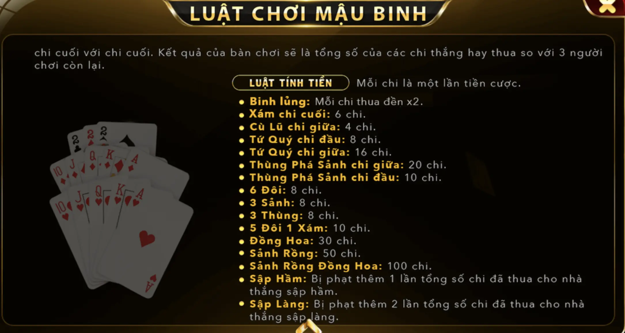 Thuật ngữ Mậu binh khá phức tạo tại link tải Go88