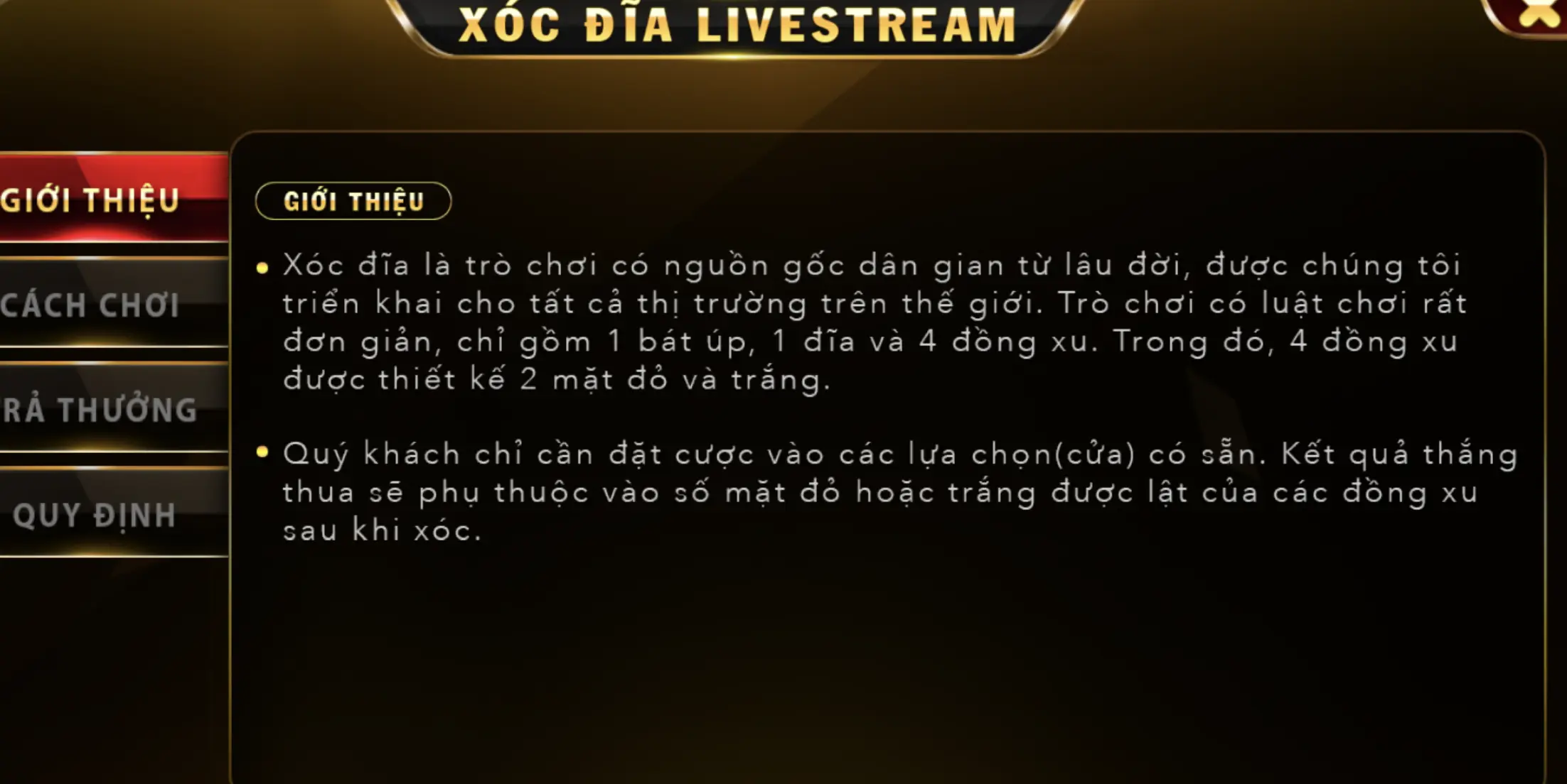 Người chơi nên đáp ứng đủ quy định khi tham gia Xóc đĩa Livestream Go88 ios