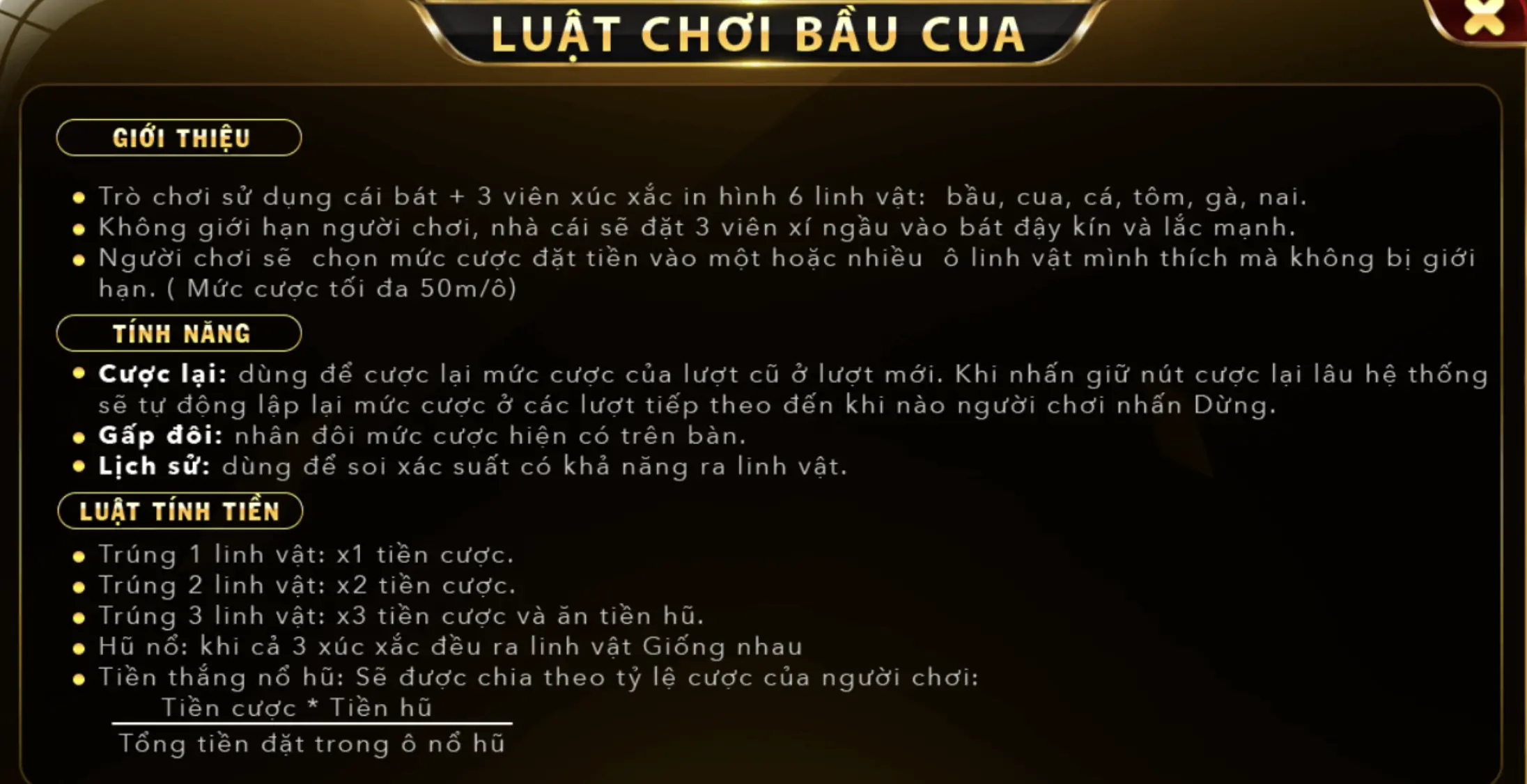 Cách chơi Bầu cua đơn giản