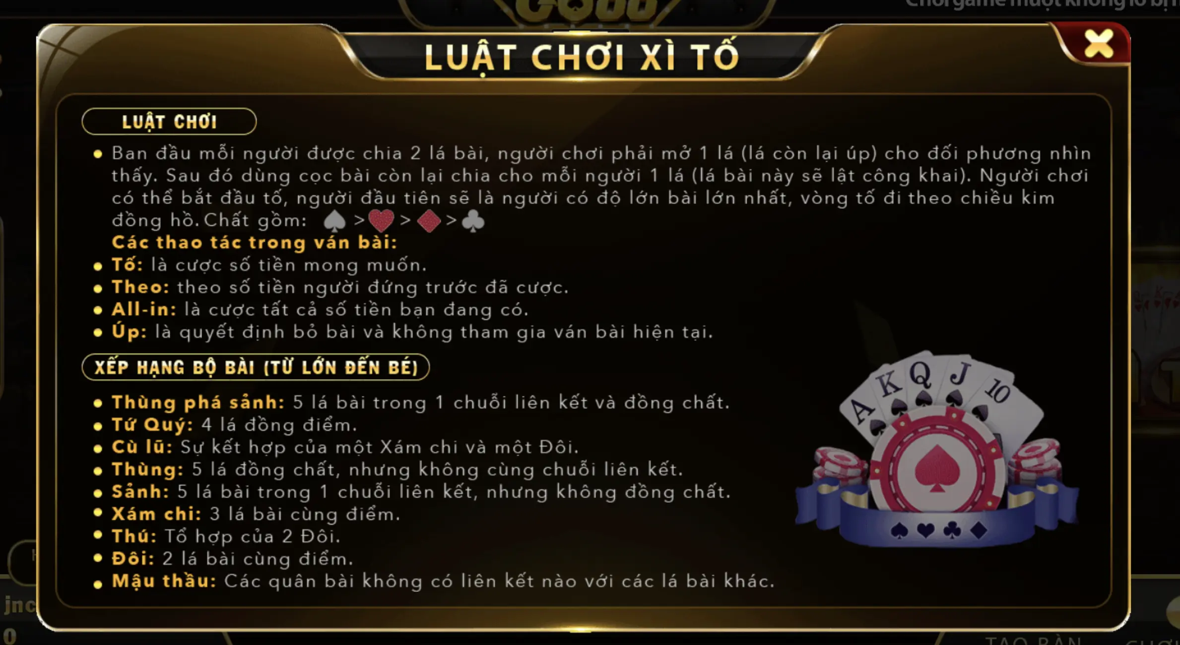 Tránh những rủi ro lớn khi trải nghiệm Xì tố tại link tải Go88