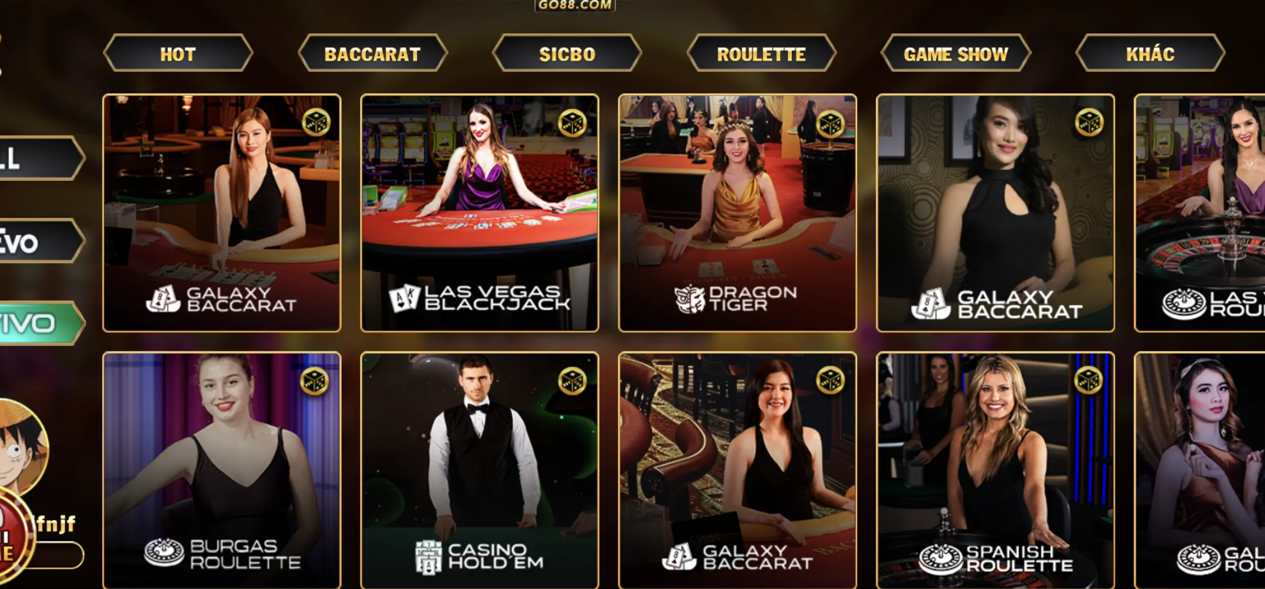 Người chơi có thể tiếp cận Blackjack tại Go88 dễ dàng