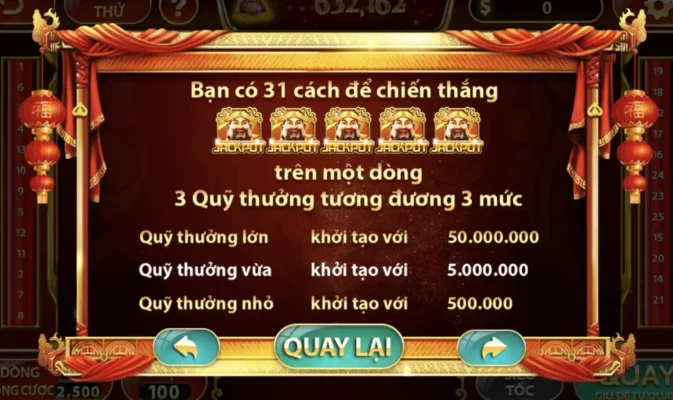 Giao diện game Thần tài mãn nhãn, mượt mà