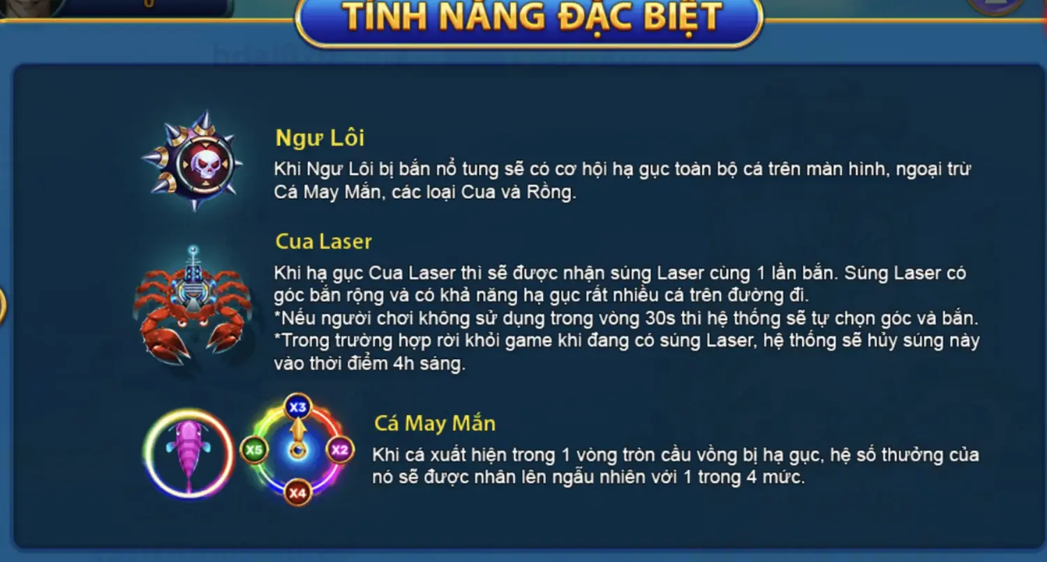 Nhiều biểu tượng trong Bắn cá tại Go88 online