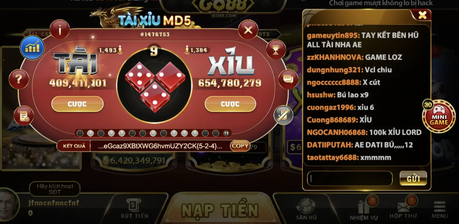 Tài xỉu được biết đến là tựa game lâu đời tại Trung Quốc